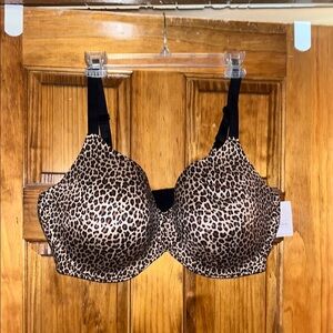 Auden Brown and Black Leopard Print Bra